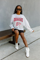 CHICO STATE WILDCATS FIGHTING SPIRIT DROP SHOULDER LONG SLEEVE TEE WITH RIBBED NECKLINE AND CUFFS