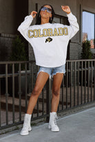 COLORADO BUFFALOES READY TO RALLY RELAXED FIT HEATHERED LONG SLEEVE FRENCH TERRY PULLOVER