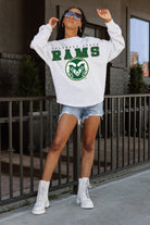 COLORADO STATE RAMS BIG GOALS DROP SHOULDER LONG SLEEVE TEE WITH RIBBED NECKLINE AND CUFFS