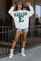 EASTERN MICHIGAN EAGLES BIG GOALS DROP SHOULDER LONG SLEEVE TEE WITH RIBBED NECKLINE AND CUFFS