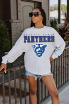 GEORGIA STATE PANTHERS BIG GOALS DROP SHOULDER LONG SLEEVE TEE WITH RIBBED NECKLINE AND CUFFS