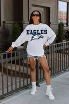 GEORGIA SOUTHERN EAGLES BIG GOALS DROP SHOULDER LONG SLEEVE TEE WITH RIBBED NECKLINE AND CUFFS