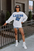 GRAND VALLEY LAKERS BIG GOALS DROP SHOULDER LONG SLEEVE TEE WITH RIBBED NECKLINE AND CUFFS