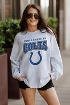 INDIANAPOLIS COLTS FIGHTING SPIRIT RELAXED FIT HEATHERED LONG SLEEVE FRENCH TERRY PULLOVER