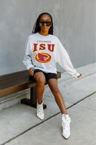 IOWA STATE CYCLONES FIGHTING SPIRIT DROP SHOULDER LONG SLEEVE TEE WITH RIBBED NECKLINE AND CUFFS