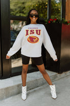 IOWA STATE CYCLONES FIGHTING SPIRIT DROP SHOULDER LONG SLEEVE TEE WITH RIBBED NECKLINE AND CUFFS