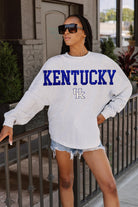 KENTUCKY WILDCATS READY TO RALLY RELAXED FIT HEATHERED LONG SLEEVE FRENCH TERRY PULLOVER