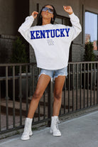 KENTUCKY WILDCATS READY TO RALLY RELAXED FIT HEATHERED LONG SLEEVE FRENCH TERRY PULLOVER