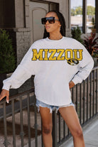 MISSOURI TIGERS READY TO RALLY RELAXED FIT HEATHERED LONG SLEEVE FRENCH TERRY PULLOVER