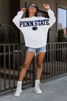 PENN STATE NITTANY LIONS READY TO RALLY RELAXED FIT HEATHERED LONG SLEEVE FRENCH TERRY PULLOVER