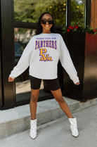 PRAIRIE VIEW A&M PANTHERS FIGHTING SPIRIT DROP SHOULDER LONG SLEEVE TEE WITH RIBBED NECKLINE AND CUFFS