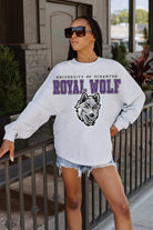 SCRANTON ROYALS BIG GOALS DROP SHOULDER LONG SLEEVE TEE WITH RIBBED NECKLINE AND CUFFS