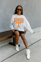 TENNESSEE VOLUNTEERS FIGHTING SPIRIT DROP SHOULDER LONG SLEEVE TEE WITH RIBBED NECKLINE AND CUFFS