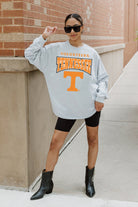 TENNESSEE VOLUNTEERS FIGHTING SPIRIT DROP SHOULDER LONG SLEEVE TEE WITH RIBBED NECKLINE AND CUFFS