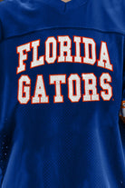 FLORIDA GATORS UNTIL KICKOFF OVERSIZED V-NECK RHINESTONE-STRIPED TRIM FASHION JERSEY