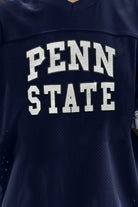 PENN STATE NITTANY LIONS UNTIL KICKOFF OVERSIZED V-NECK RHINESTONE-STRIPED TRIM FASHION JERSEY