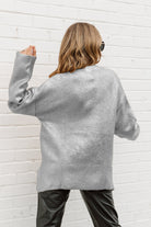 ARKANSAS RAZORBACKS SHINE DOWN OVERSIZED METALLIC LOOSE KNIT SWEATER