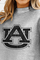 AUBURN TIGERS SHINE DOWN OVERSIZED METALLIC LOOSE KNIT SWEATER