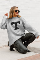 TENNESSEE VOLUNTEERS SHINE DOWN OVERSIZED METALLIC LOOSE KNIT SWEATER