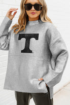 TENNESSEE VOLUNTEERS SHINE DOWN OVERSIZED METALLIC LOOSE KNIT SWEATER