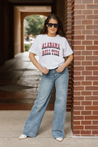 ALABAMA CRIMSON TIDE CLAIM TO FAME BOXY FIT WOMEN'S CROPPED TEE