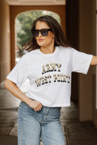 ARMY BLACK KNIGHTS CLAIM TO FAME BOXY FIT WOMEN'S CROPPED TEE