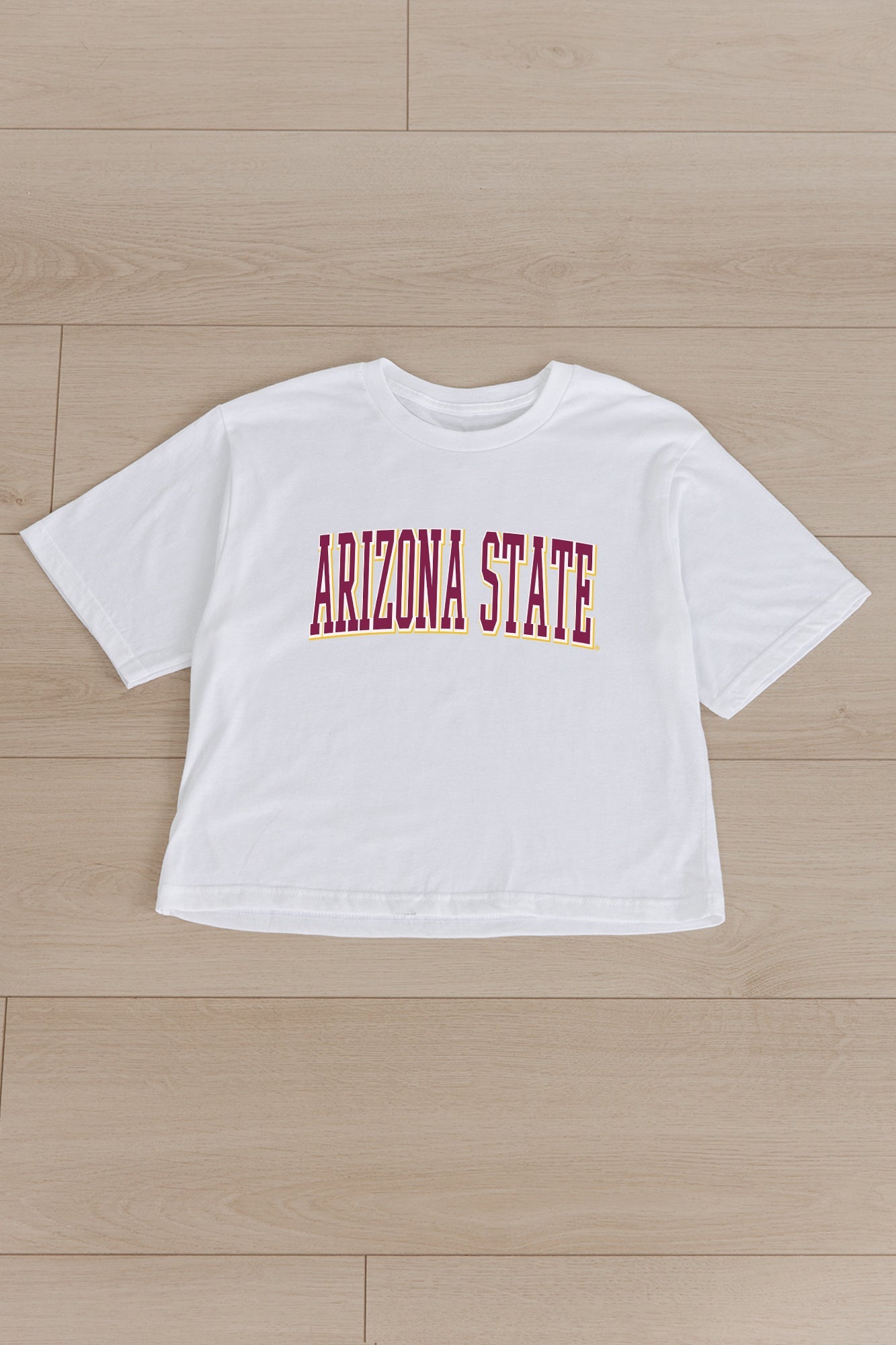 ARIZONA STATE SUN DEVILS ALL-STAR APPEAL BOXY FIT WOMEN'S CROPPED TEE BY MADI PREWETT TROUTT