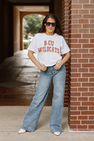 BETHUNE-COOKMAN WILDCATS CLAIM TO FAME BOXY FIT WOMEN'S CROPPED TEE