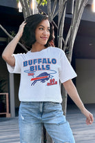 BUFFALO BILLS GAMEDAY GOALS BOXY FIT WOMEN'S CROP TEE