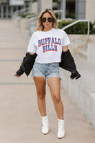 BUFFALO BILLS CLAIM TO FAME BOXY FIT WOMEN'S CROPPED TEE