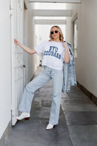 BYU COUGARS CLAIM TO FAME BOXY FIT WOMEN'S CROPPED TEE