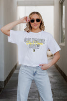 COLUMBUS CREW SC KEEP PLAYING BOXY FIT WOMEN'S CROPPED TEE