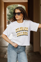 COLORADO TIGERS CLAIM TO FAME BOXY FIT WOMEN'S CROPPED TEE