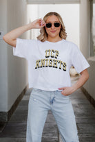 CENTRAL FLORIDA KNIGHTS CLAIM TO FAME BOXY FIT WOMEN'S CROPPED TEE