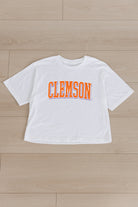 CLEMSON TIGERS ALL-STAR APPEAL BOXY FIT WOMEN'S CROPPED TEE BY MADI PREWETT TROUTT