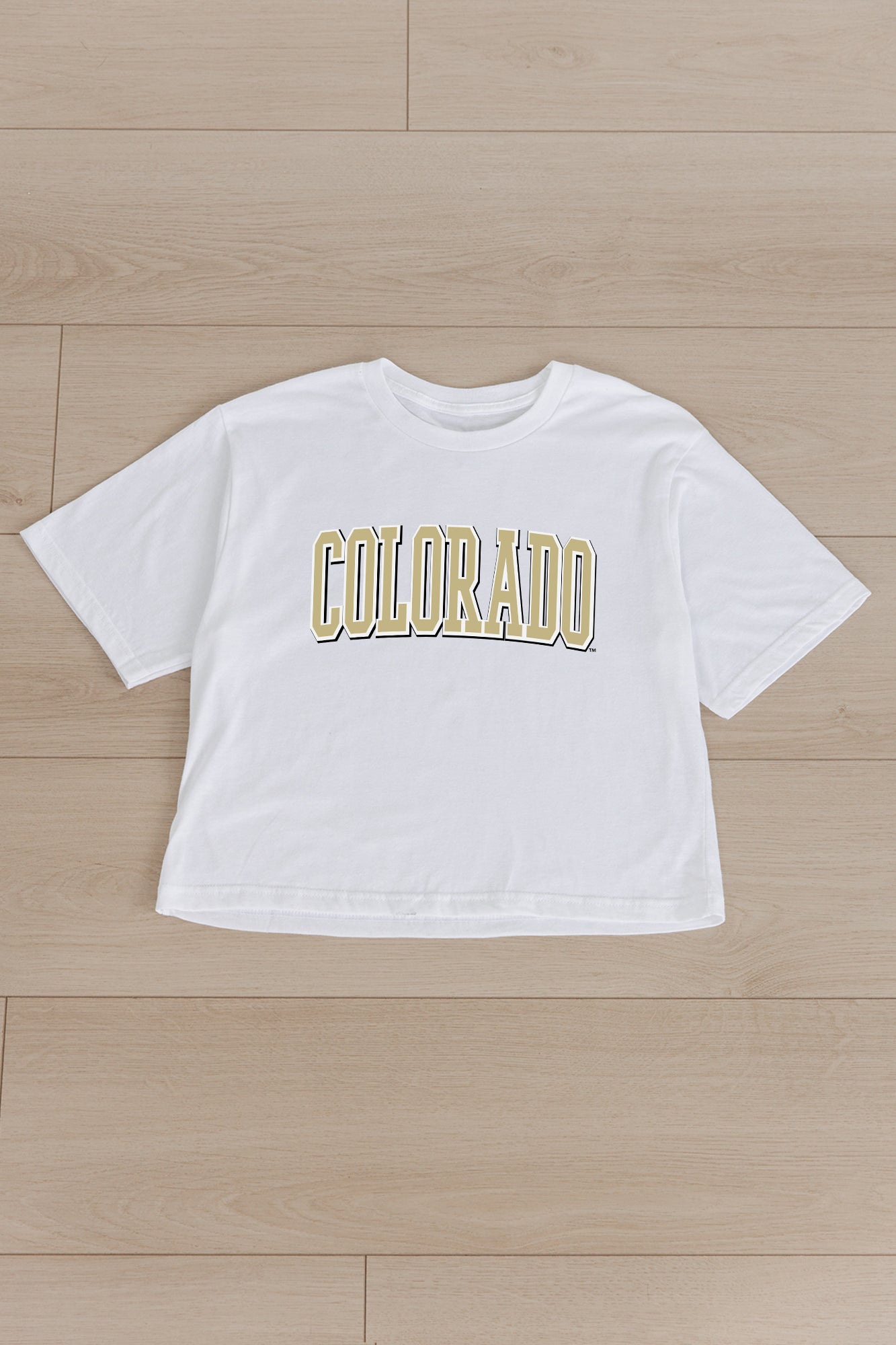 COLORADO BUFFALOES ALL-STAR APPEAL BOXY FIT WOMEN'S CROPPED TEE BY MADI PREWETT TROUTT