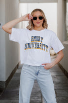 EMORY EAGLES CLAIM TO FAME BOXY FIT WOMEN'S CROPPED TEE