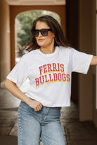 FERRIS STATE BULLDOGS CLAIM TO FAME BOXY FIT WOMEN'S CROPPED TEE