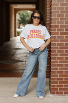 FERRIS STATE BULLDOGS CLAIM TO FAME BOXY FIT WOMEN'S CROPPED TEE