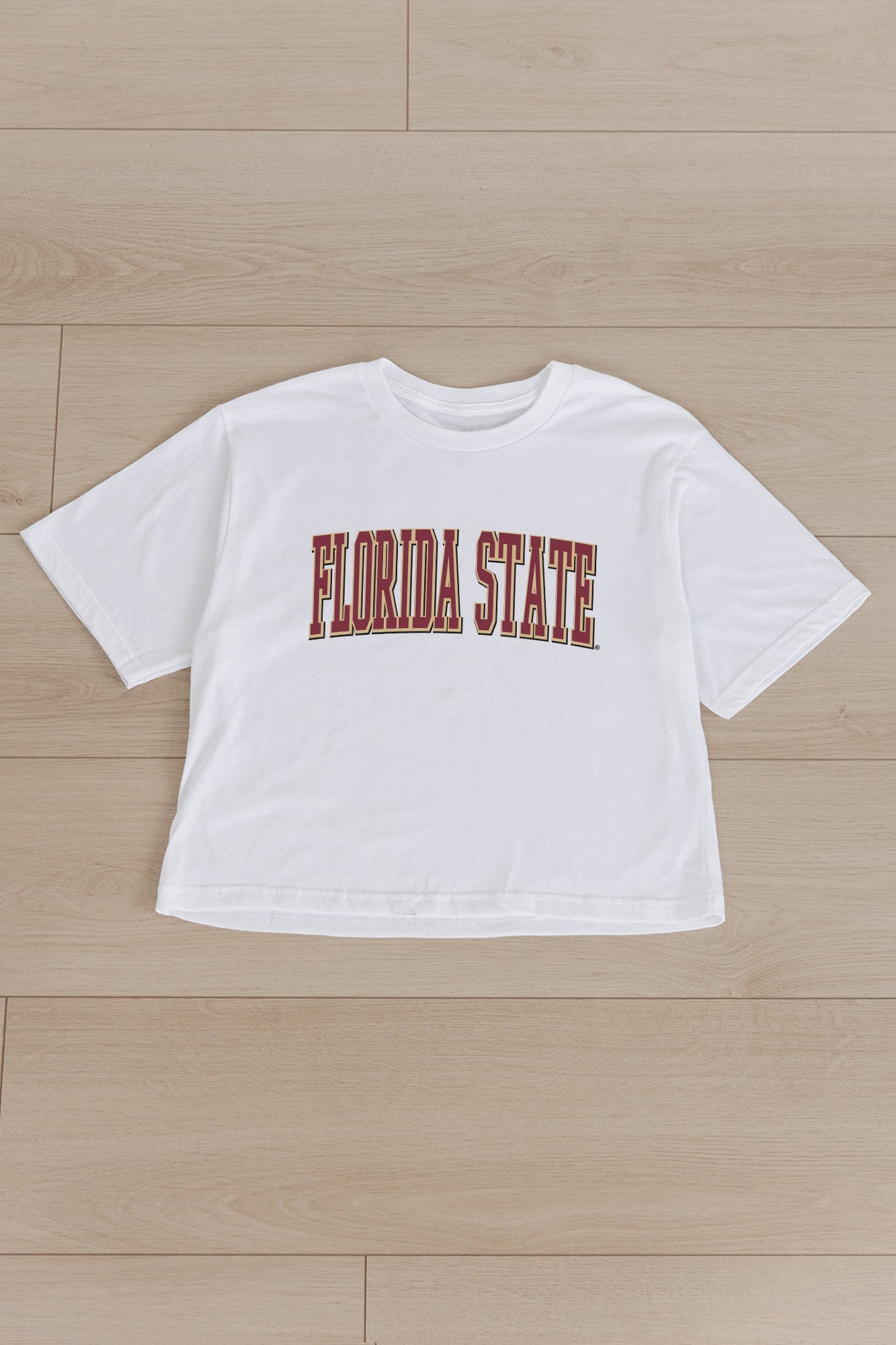 FLORIDA STATE SEMINOLES ALL-STAR APPEAL BOXY FIT WOMEN'S CROPPED TEE BY MADI PREWETT TROUTT