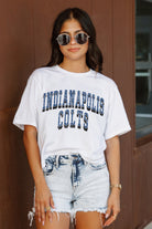 INDIANAPOLIS COLTS CLAIM TO FAME BOXY FIT WOMEN'S CROPPED TEE