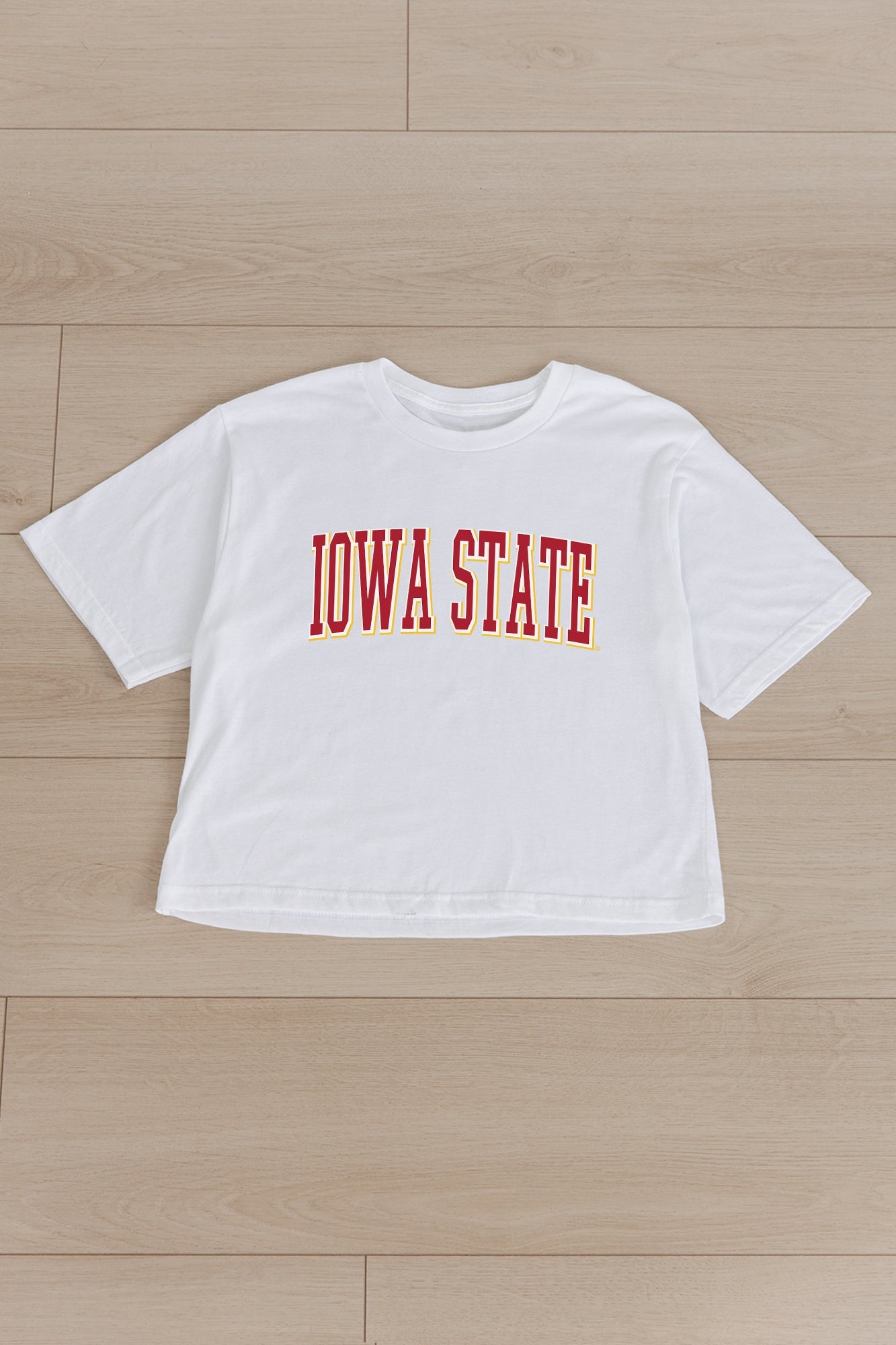 IOWA STATE CYCLONES ALL-STAR APPEAL BOXY FIT WOMEN'S CROPPED TEE BY MADI PREWETT TROUTT