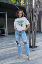 JACKSONVILLE JAGUARS GAMEDAY GOALS BOXY FIT WOMEN'S CROP TEE