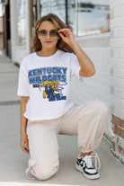 KENTUCKY WILDCATS GAMEDAY GOALS BOXY FIT WOMEN'S CROP TEE