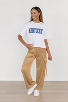 KENTUCKY WILDCATS ALL-STAR APPEAL BOXY FIT WOMEN'S CROPPED TEE BY MADI PREWETT TROUTT