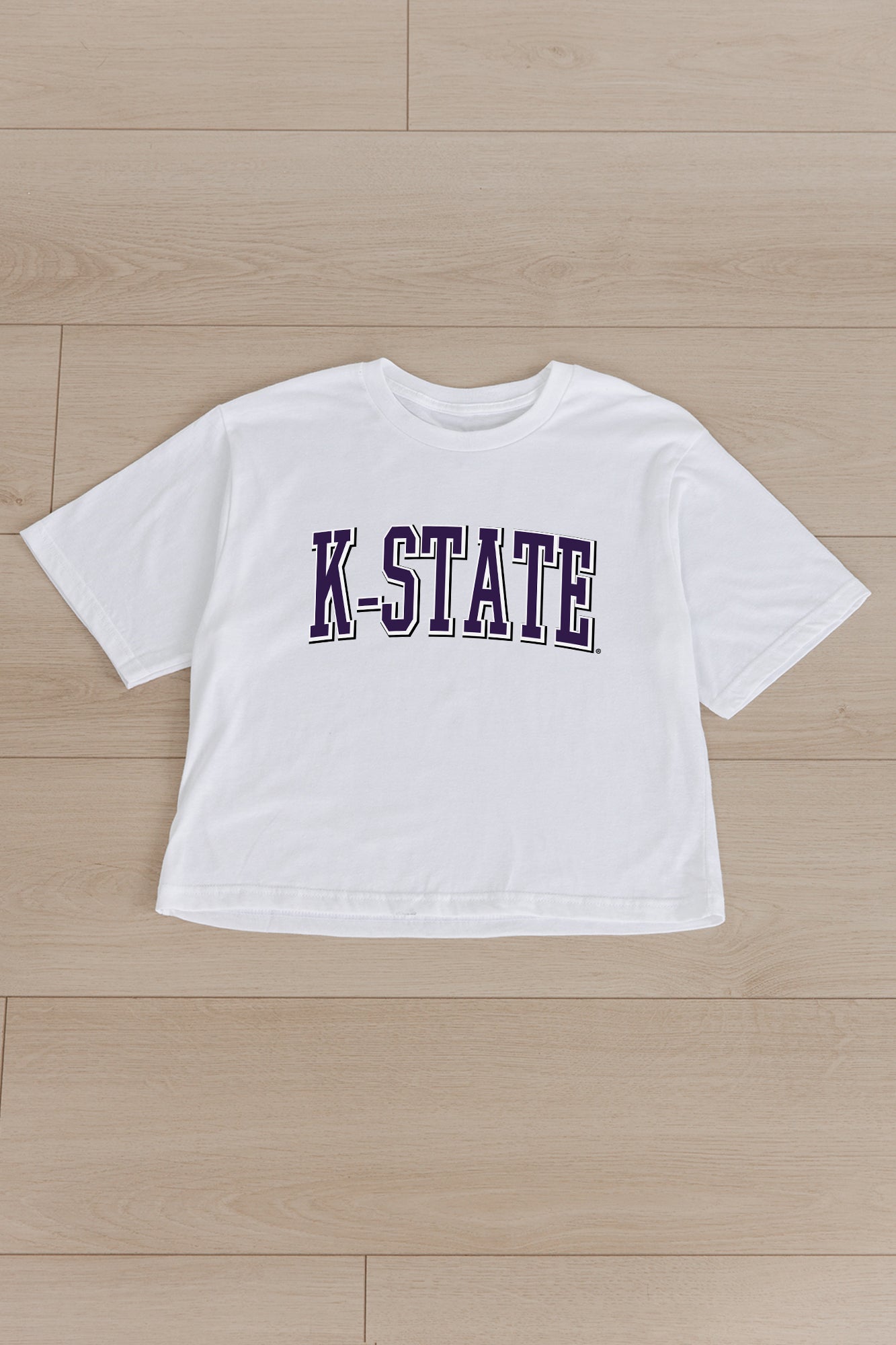 KANSAS STATE WILDCATS ALL-STAR APPEAL BOXY FIT WOMEN'S CROPPED TEE BY MADI PREWETT TROUTT