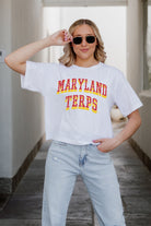 MARYLAND TERRAPINS CLAIM TO FAME BOXY FIT WOMEN'S CROPPED TEE