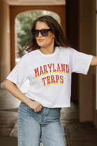 MARYLAND TERRAPINS CLAIM TO FAME BOXY FIT WOMEN'S CROPPED TEE