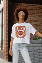 MINNESOTA GOLDEN GOPHERS BASES LOADED BOXY FIT WOMEN'S CROP TEE