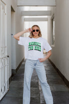 MARSHALL THUNDERING HERD CLAIM TO FAME BOXY FIT WOMEN'S CROPPED TEE